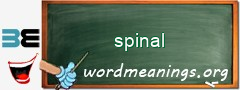 WordMeaning blackboard for spinal